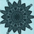 thumbnail image 1 of Ahgly Company Tapis d'Intérieur Lavable en Machine Carré Transitionnel Bleu Lagon, 8 Pieds Carré, 1 of 7