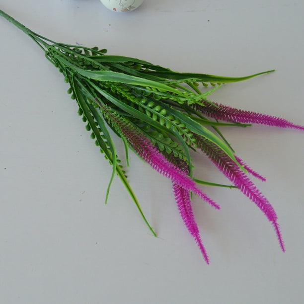 Coolmade 8Pcs Artificial Plants Flowers Fake Outdoor UV Resistant