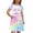 Multicolor, variant on Toddler Dresses For Girls Floral Print A Line Sleeveless Kids Vacation Comfortable Girls Clothes Size 4-5T