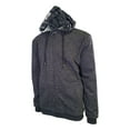 thumbnail image 2 of Powerfix Profi Men's Anthracite Hoodie 2 in 1 Reversible Black Gray Plaid (S01), 2 of 12
