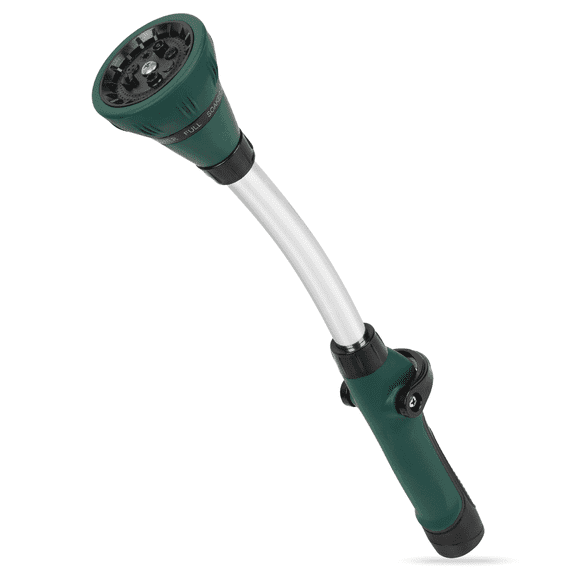 SIVROCK 15 inch Watering Wand with Thumb Control Switch, 8 Adjustable Spray Nozzle for Garden, Dog Shower, Car Cleaning & Lawn Care