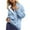 Light Blue, variant on Breezora Women's Button Detail Crewneck Sweatshirt Oversized Long Sleeve Pullover Top Soft Comfortable Loungewear for All Day Wear L Size Red
