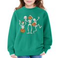thumbnail image 4 of Mercatoo Halloween Pullover for Boys Girls Crewneck Long Sleeve Pumpkin Graphic Sweatshirt Printed Casual Tops, 4 of 7