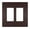 Dark Bronze, variant on Legrand 2 Gang Screwless Wall Plate White