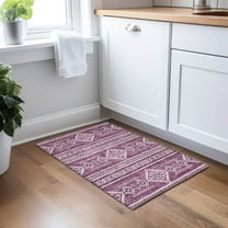 Addison Rugs Chantille Indoor/Outdoor Transitional Southwest Eggplant Washable Rectangle Rug, 1'8" x 2'6"