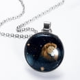 thumbnail image 2 of Leo Constellation Stunning Glass Circular Pendant Necklace - Women's Necklaces, 2 of 5