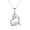 White Gold, variant on Thelma 18k Yellow Gold Plated Mom Heart Necklace with Simulated Diamonds for Women