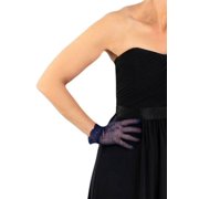 Dents Womens Hand Crochet Gloves - Navy