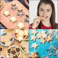 thumbnail image 4 of Juego de cortadores de galletas de estrella de 6 piezas, cortador de estrella de cinco puntas de acero inoxidable, cortador de galletas en forma de estrella, moldes para galletas, 4 of 5