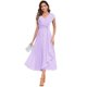 thumbnail image 1 of Vestido de chifón lila CDSSL para la madre de la novia, talla 6, 1 of 6