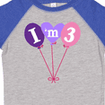 thumbnail image 4 of Inktastic 3rd Birthday Balloons 3 Year Old Girls Toddler T-Shirt, 4 of 5