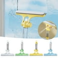 thumbnail image 4 of 3 in 1 Window Cleaning Scraper, Upgrade Silicone Window Squeegee Kit, Squeegee and Scrubber with Spray, All Purpose Window Cleaner Tool for Car Home Kitchen Windows Glass Mirrors Scraper,Yellow, 4 of 9