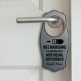 thumbnail image 5 of Recharging I'd Appreciate Not Being Disturbed Right Now Door Hanger | House or Business Door Sign - White, 4" x 8", 5 of 8