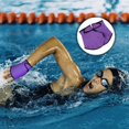 thumbnail image 2 of 1 Pair Swimming Gloves Swimming Training Gloves Help Upper Body Resistance Men Women Adults Children Purple, 2 of 5