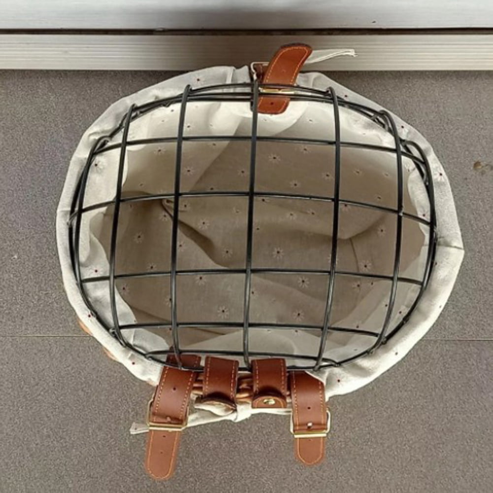 Cat Dog Bicycle Front Handlebar Basket Pets Handwoven Wicker Road Bike Basket Pet Cat