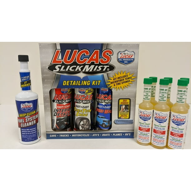 LUCAS OIL Complete Cleaning Bundle, Fuel Cleaner Slick Mist Kit
