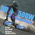 thumbnail image 4 of GLIDEZONE 7000W Dual Motor Electric Scooter for Adults, 55 MPH High-Speed, 62 Miles Long Range E Scooter with NFC Unlock, 12" Off-Road Tires, 4 of 10