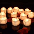 thumbnail image 1 of Velas con luz de llama parpadeante LED, paquete para el hogar de 12 velas LED con pilas Iluminación ultra realista Luces de decoración festiva para Navidad Birt, 1 of 2