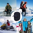 thumbnail image 5 of Gorra de piel sintética sencilla con visera y funda de esquí resistente al viento para hombre, 5 of 5