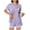 Lilac Purple, variant on Ekouaer Womens Pajamas Set Short Sleeve Sleepwear Button Down Lounge Set Lace Top and Shorts Pjs Nightwear