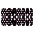 thumbnail image 2 of Pegatinas para uñas para decoración de uñas, pegatinas para uñas para mujer, pegatinas luminosas para uñas de Halloween, pegatinas de calavera con grafiti, juego de 12 pegatinas., 2 of 2