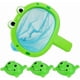 thumbnail image 1 of Baby bath water toy - Baby Bath Toys 1 Pcs Frog Animals Fishing Net with 3 Pcs Water Floating Sea Animals Frog Toys,Bathroom Pool Water Floating Accessory Frog Play Set for Toddlers, 1 of 4