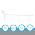 thumbnail image 5 of 12 Inch White Peg Hook Slatwall Hooks - Pack of 50 - Sleek and Sturdy Slat Wall Hanging Hooks for Retail and Boutique Displays - Durable Slat Wall Hooks - Ideal for Organizing and Showcasing Products, 5 of 7