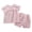 b7-Pink, variant on KPOPLK Relaxed Fit Pajamas Set Baby Girls Pattern Print Short Sleeve Two-piece Outfits Lightweight Cotton Sleepwear PJS Loungewear for 6 Months To 6 Years(18-24 Months,Yellow)