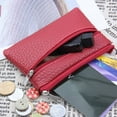 thumbnail image 5 of FAMTKT Women Men Leather Wallet Multi Functional Zipper Leather Coin Purse Card Wallet, Men's Short Purse, 5 of 7