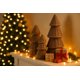 thumbnail image 4 of Juego de árbol de Navidad de resina de terciopelo en aerosol, centro de mesa de interior de forma moderna, decoración de repisa de mesa, árbol de resina de terciopelo, elegante decoración, 4 of 8