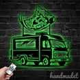 thumbnail image 4 of Handmadetneonsign Personalized Pizza Truck Metal Wall Art LED Light, Custom Pizza Truck Metal Sign, 4 of 5