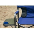 thumbnail image 6 of Ozark Trail XXL Folding Director Chair with Side Table, Blue, Adult, 400 lb Capacity, 6 of 13