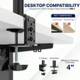 thumbnail image 5 of VIVO Single Monitor Mount Extra Tall Adjustable Stand Fits One Screen up to 32", 5 of 9