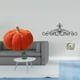 thumbnail image 2 of Cojín de sofá de calabaza de Halloween con diseño de pergamino de metal, arte de pared, almohada decorativa floral para dormitorio, patio, decoración, 2 of 8