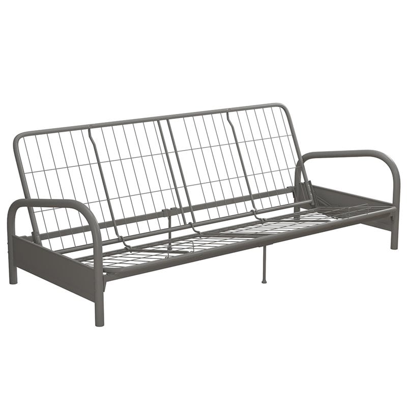 DHP Kris Metal Futon Frame in Silver