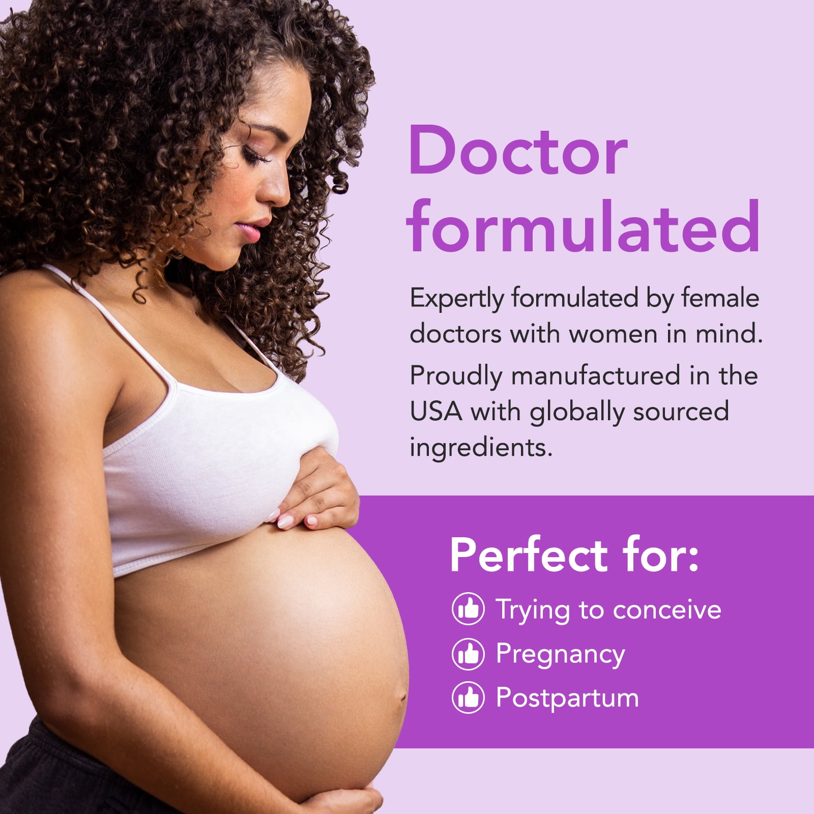 Premom Prenatal Multivitamin with Methyl Folate, Iron, Biotin, Choline & 27 Nutrients for Fertility & Pregnancy
