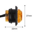 thumbnail image 4 of 10/20Pcs Round Led Marker Lights 12V Truck Trailer Amber White Side Led Light, 4 of 6