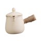 thumbnail image 2 of Tetera de cerámica con tapa Tetera Hervidor de té Hervidor de té de hojas sueltas y en flor con Blanco, 2 of 9