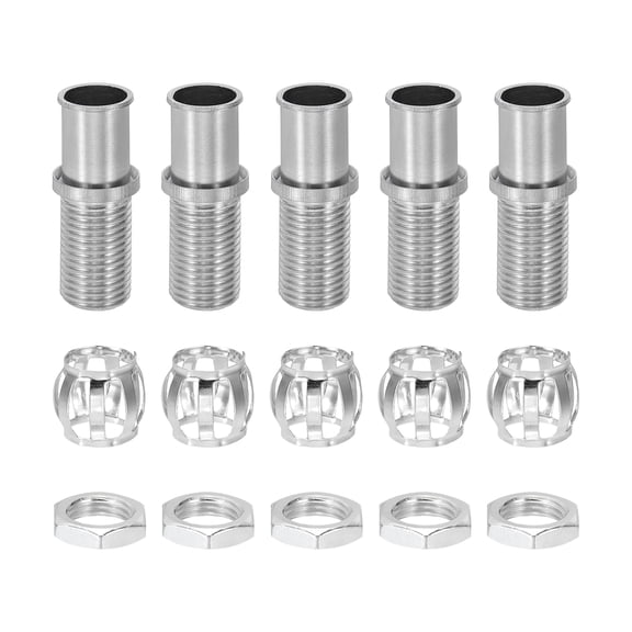 Uxcell G4 Lamp Hardware Fixtures, 29x11.5mm Size M10 Thread LED Light Fastener Holder for G4 Bulb Socket, 5 Set