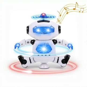 Super Joy Dancing Robot Toy for Kids Electronic Walking Dancing Robot Toy with Music 360° Body Spinning, Toddler Toys Gifts
