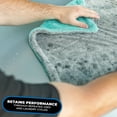 thumbnail image 3 of The Rag Company - The Liquid8r - Car Drying Towel - 1100gsm, 20in x 24in, Aqua Blue/Grey, 3 of 13