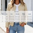 thumbnail image 3 of Short Puffer Jacket Womens Quilted Button Down Collarless Warm Fall Winter Casual Lightweight Windproof Coat with Pockets, 3 of 6