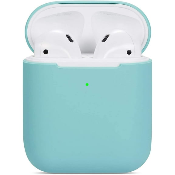 Compatible Airpods Case, Protective Ultra-Thin Soft Silicone Shockproof Non-Slip Protection Accessories Cover Case for Apple Airpods 2 & 1 Charging Case - Green