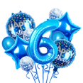 thumbnail image 1 of Set de Globos Chaungfu 11 piezas Azul para Fiesta de 6º Cumpleaños, 1 of 5