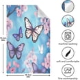 thumbnail image 3 of Coolnut Butterflies Floral Dish Towels for Kitchen Soft Tea Towel Set of 4 Absorbent Dishcloths Hand Towels for Drying Dish Cloths 28" x 18" Washcloth Gift, 3 of 7