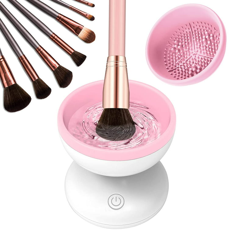 Hinzonek Electric Makeup Brush Cleaner, Makeup Brush Cleaner Machine Fit  for All Size Brushes Automatic Spinner Machine, Makeup Brush Beauty Blender  Cleaner 