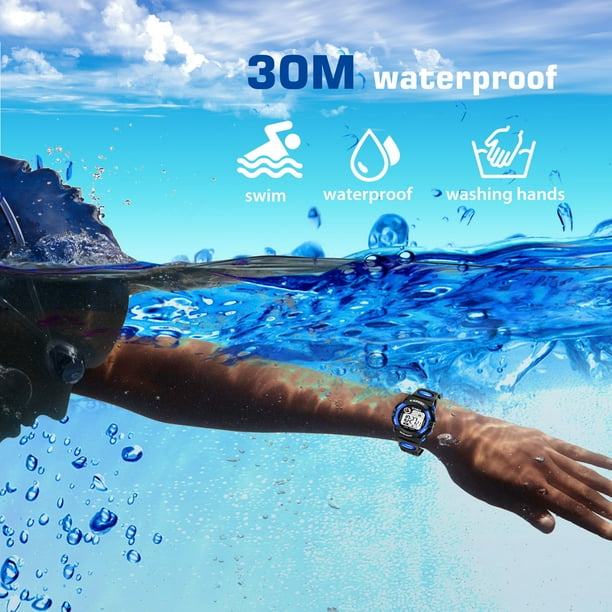 Kids Digital Watch Boys Girls Sports Waterproof Watches with