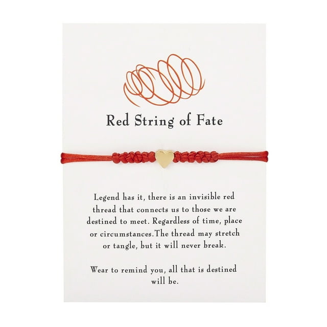 Pulsera de hilo rojo para la buena suerte pulseras de hilo ajustable nudos pulsera regalos para las mujeres