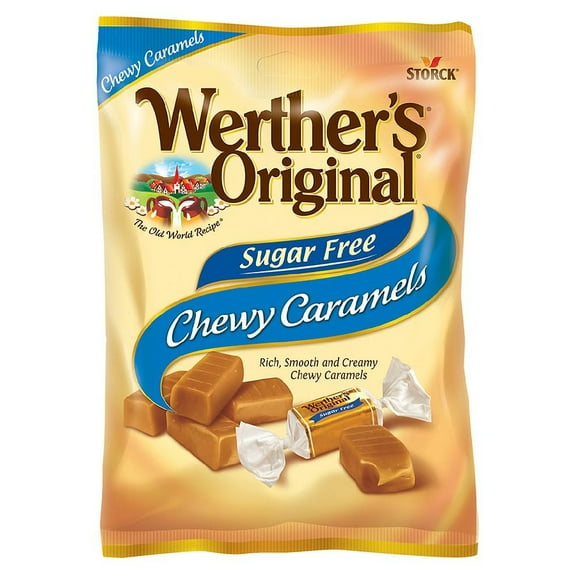 Werther's Original Sugar Free Chewy Caramels2.75oz Pack of 2