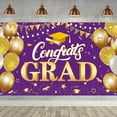 thumbnail image 2 of SXcggal Graduation Banners Senior Banner Class Of 2025 Graduation Decorations Class Of 2025 Banners 2025 Graduation Decor Congrats Grad Banner Senior Night Banner Back Drop Basic Flags, 2 of 5